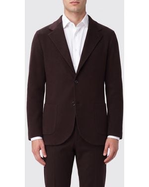 Lardini Einreihiger Blazer Aus Schurwolle Von Mit Revers Und Aufgesetzten Taschen - Blau