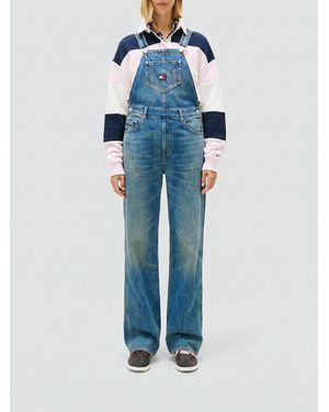Tommy Hilfiger Cotton Blend Overalls - Blue