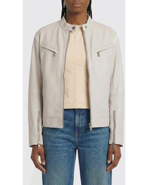 Patrizia Pepe Leather Biker Jacket - Blue