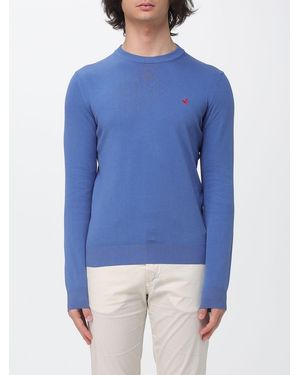Brooksfield Jersey De Cuello Redondo De Algodón Con Logo - Azul