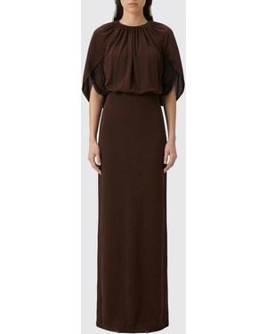 Des Phemmes Jersey Kaftan Kleid - Braun