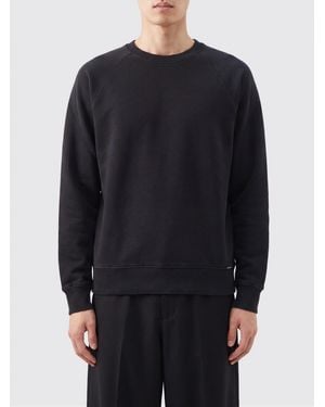 Tom Ford Sudadera De Cuello Redondo De De Algodón Con Corte Relajado Y Hombros Caídos - Azul