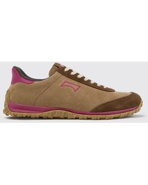 Camper Two-Tone Drift Walk Suede Sneakers With Vibram Sole - Brown