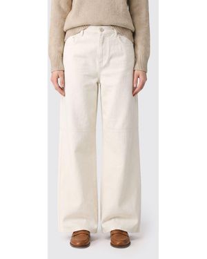 Max Mara High-Waisted Wide-Leg Jeans - Natural