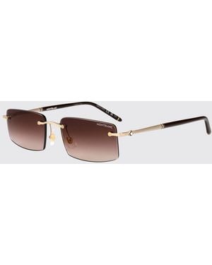 Montblanc Mb0443S Metal And Acetate Sunglasses - White