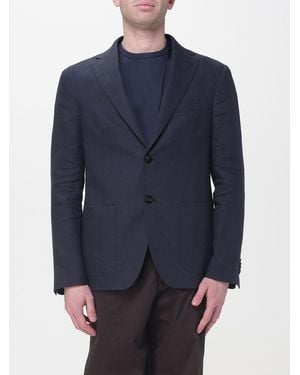 Agnona Roma Single Breasted Blazer - Blue
