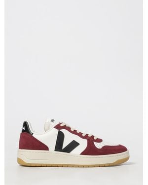 Veja V-10 Leather Trainers - White