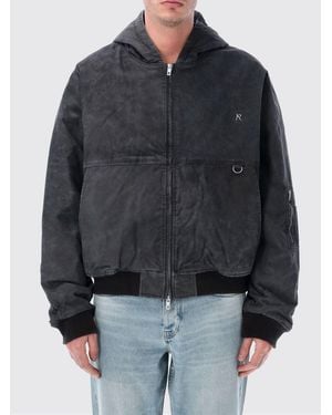 Represent Hooded Cotton Bomber Jacket - Black