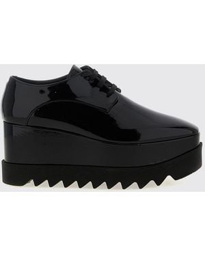 Stella McCartney Elyse Platform Derby Shoes With Squared Toe - Black