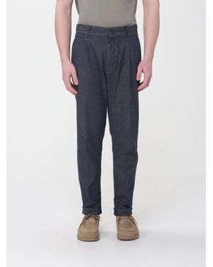 Paolo Pecora Virgin Wool Chino Trousers - Blue