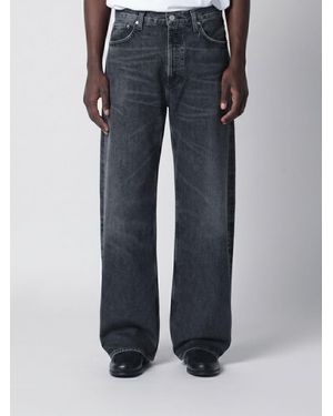 Agolde Cotton Wide-Leg Jeans - Blue