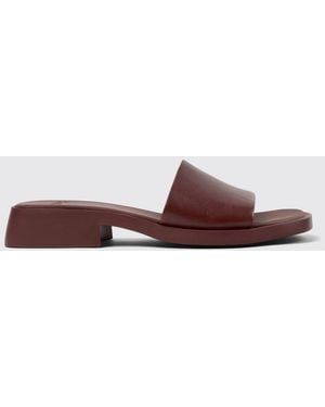 Camper Dana Leather Sandals - Brown