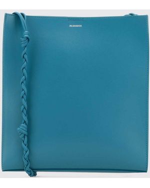 Jil Sander Tangle Leather Bag - Blue