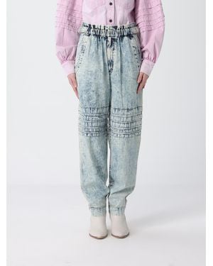 Isabel Marant Bleached Denim Jeans - Blue
