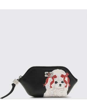 Ganni Bou Recycled Leather Coin Purse - Black