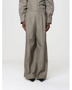 Max Mara Crinkled Taffeta Trousers - Grey