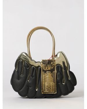 Sprayground And Dangerous Saffiano Synthetic Leather Bag - Black
