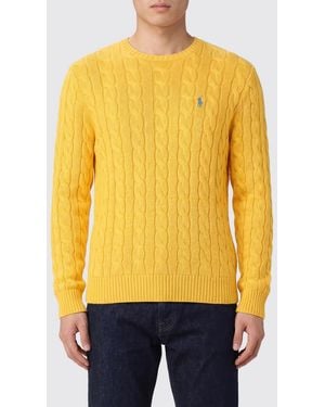 Polo Ralph Lauren Cotton Tricot Crewneck Pullover - Yellow