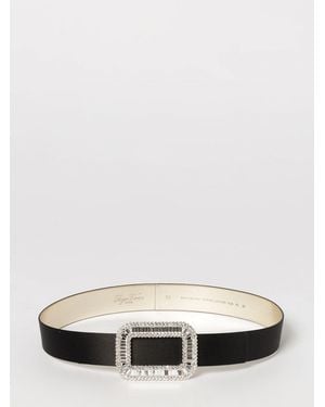 Roger Vivier Pilgrim Satin-Gürtel Mit Juwelschnalle - Weiß