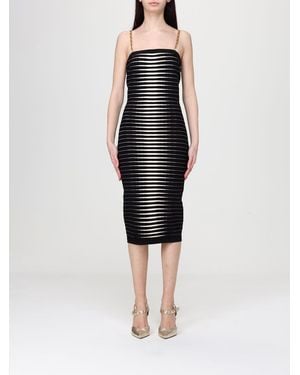 Elisabetta Franchi Viscose Blend Midi Dress - Black