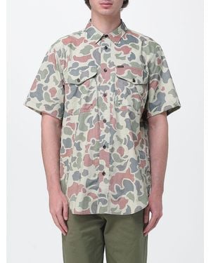 Filson Cotton Blend Casual Shirt With Camouflage Print - Grey