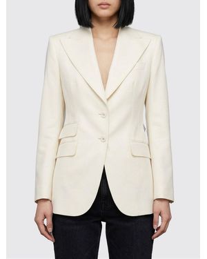 Dolce & Gabbana Dolce &Amp Gabbana Single-Breasted Virgin Wool Blazer - Natural