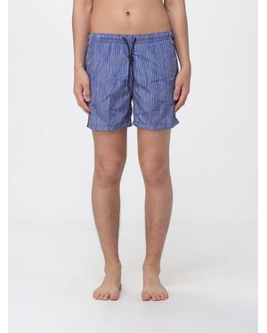 Drumohr Bedruckte Polyester Badeshorts - Blau