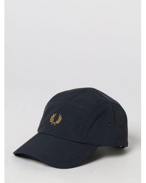 Fred Perry Ripstop Nylon Baseball Cap With Embroidered Logo - Blue