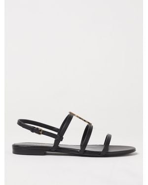 Saint Laurent Sandalen Mit Cassandre-Schild - Schwarz