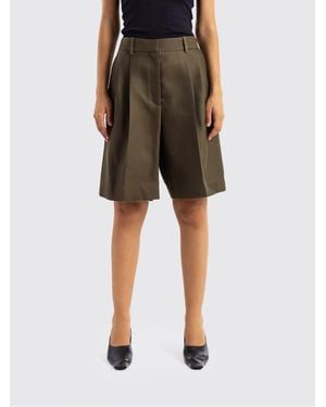 KHAITE Knee-Length Tailored Shorts - Brown