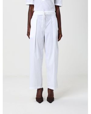 Liviana Conti Scott Cotton Blend Cropped Trousers - White