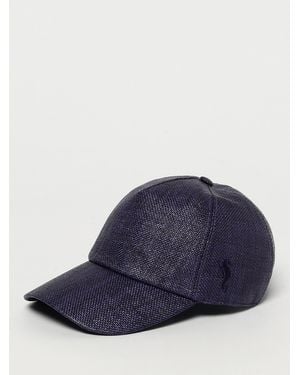Kampos Sombrero De Rafia Y Algodón - Azul