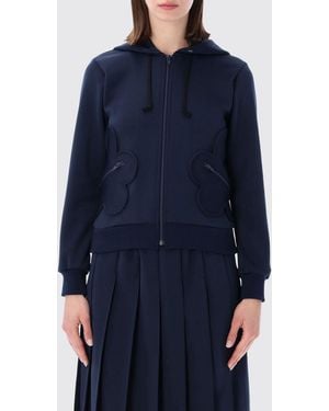 Comme des Garçons Comme Des GarÇ Ons Polyester Zip-Up Sweater With Side Pockets - Blue
