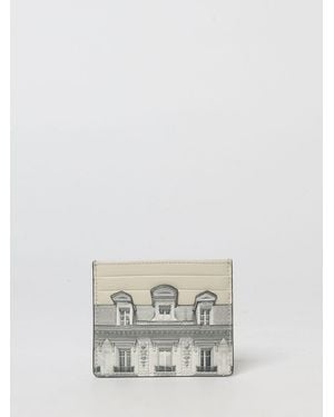 KARL LAGERFELD Rsg Maison Faux Leather Credit Card Holder - White