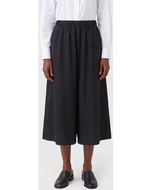 Comme des Garçons Comme Des GarÇ Ons Wool Wide-Leg Trousers With High Elasticated Waist - Black