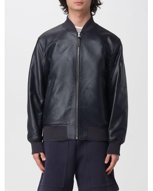 Mackage Leather Bomber Jacket - Blue