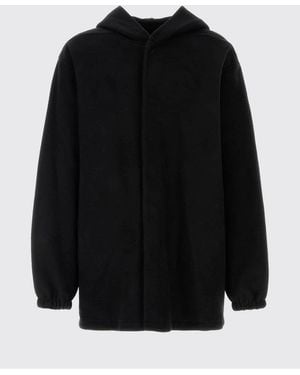 Rick Owens Hooded Single-Breasted Short Coat - Black
