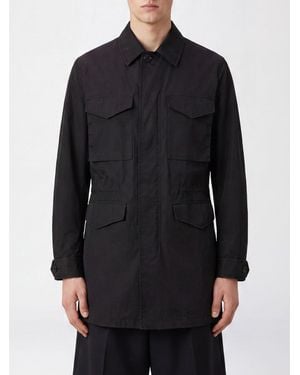 Comme des Garçons Comme Des GarÇ Ons Homme Plus Knee-Length Cotton And Linen Utility Parka - Black