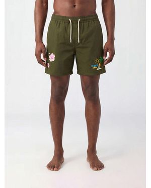MC2 Saint Barth Short Swim Shorts With Elasticated Drawstring Waist - Green