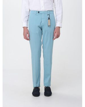 Manuel Ritz Stretch Cotton Chino Trousers - Blue