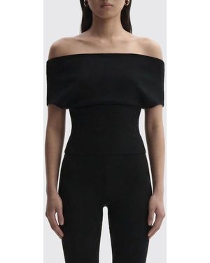 Magda Butrym Viscose Top With Buttons - Black
