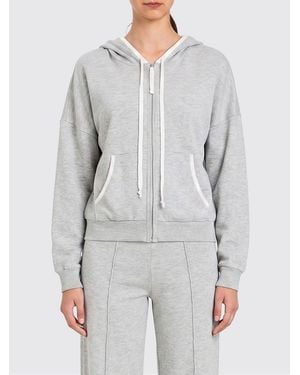 Twinset Cotton Blend Hooded Sweatshirt - Grey