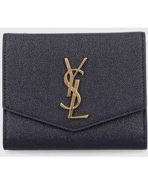Saint Laurent Portafoglio Donna - Blu