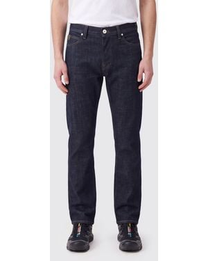 Brioni Meribel Slim Straight Fit Stretch Denim Jeans - Blue