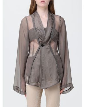 Rick Owens Transparent Nylon Blazer - Grey