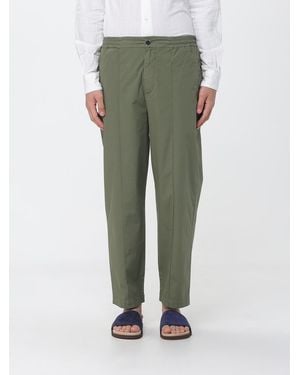 Barena Wide Leg Stretch Cotton Trousers - Green