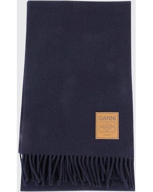 Ganni Scarf - Blue