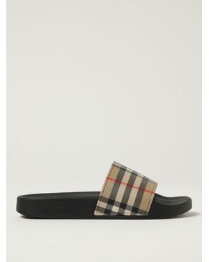 Burberry Flache Sandalen Damen - Natur
