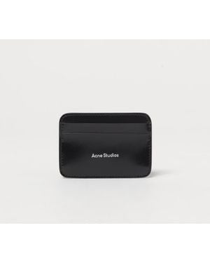 Acne Studios Brushed Leather Card Holder - White