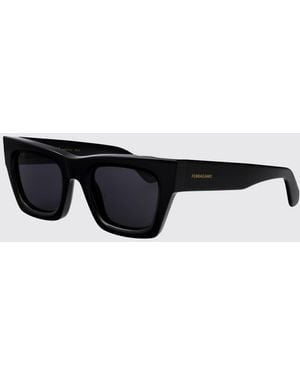 Ferragamo Rectangular Cat-Eye Sunglasses - White